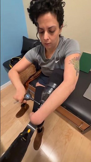 Double Above-Knee Amputee Woman Running with Prosthetic Legs | Unstoppable Disabled Life