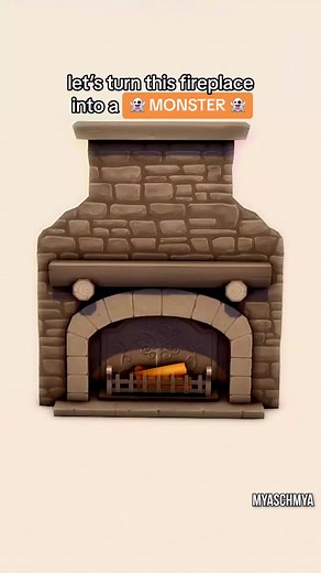 FUNCTIONAL Fireplace Mimic Monster! 🎃 Spooky Living Room (No CC/ Yes TOOL) - The Sims 4 Halloween ASMR Speed Build #sims #thesims #sims4 #thesims4 #simstok #simtok #ts4 #simsbuild #sims4build #simsbuildideas #simsasmr #sims4speedbuild