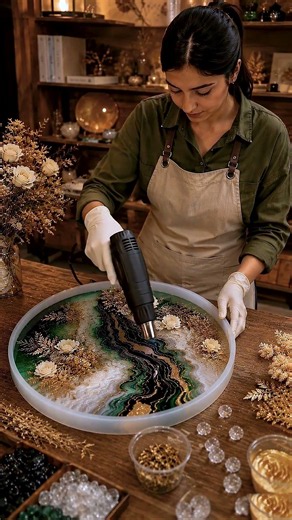 Luxury Resin Table Transformation ✨ Stunning DIY Epoxy Art Table