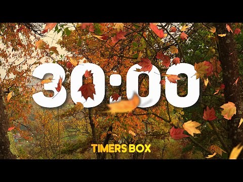 30 Minute Autumn Timer with Relaxing Music 🍂 (no alarm)