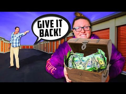 Trunk FULL OF MONEY So HEAVY I Can Barely Lift It Found Inside An Abandoned Storage Unit!