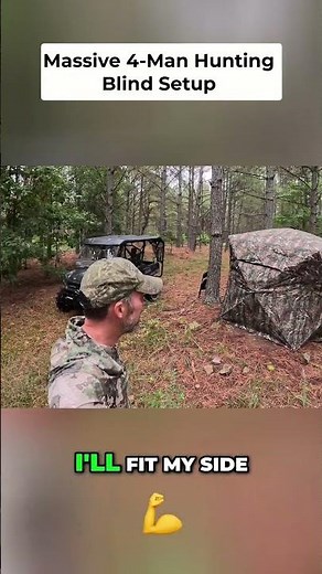 Massive 4 Man Ground Blind - Setup & Deer Stand Tips!