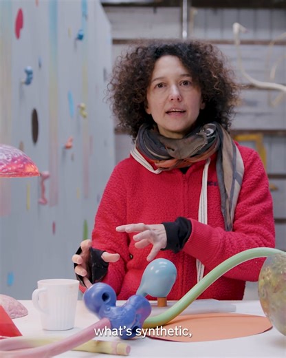 🍄 #MikaRottenberg gives new meaning and shape to plastic for the fifth film in our Material series, examining artists’ transformations of raw materials for #UrsulaMagazine Rottenberg uses discarded plastics from housing complexes in Harlem, gathered and repurposed by the Inner City Green Team a community organization for a new series of works. ‘Plastic, as a fossil fuel byproduct, is ancient life trapped without the ability to decompose and complete a cycle. This is why it’s such a tragically a