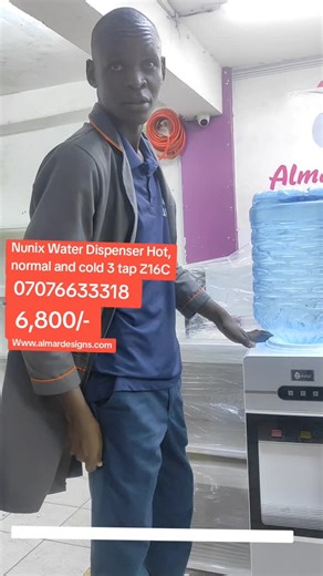 Introducing the Nunix Z16C Water Dispenser — your perfect home or office hydration partner! 🌟 ✅ 3 Temperature Options: Hot, Normal & Cold water anytime you need it ✅ Fast Heating & Cooling System ✅ Energy Efficient & Durable Design ✅ User-Friendly & Easy to Clean ✅ Perfect for Home, Office, or Shop Use 💥 Now @ KSh 6,799/- only! 📍 Visit us at Kamae Rd, off Luthuli Avenue 📞 Call/WhatsApp: 0707663318 🌐 www.almardesigns.com #Nunix #WaterDispenser #Appliances #HomeEssentials #DealsInKenya #Almar