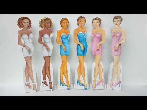 How to make a standing paper doll #paperdoll#standingPaperDoll#3DPaperDoll
