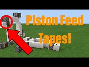 Super *EASY* and *COMPACT* Piston FEED Tape! - Minecraft/Java Bedrock 1.16