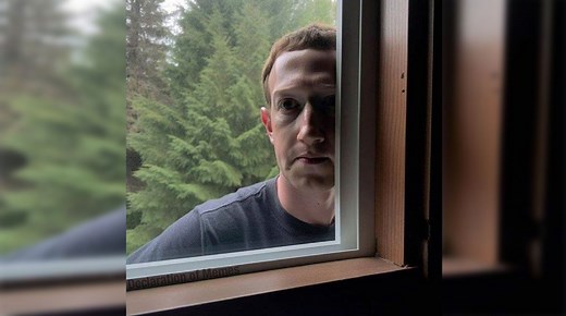 Mark Zuckerberg Staring Through Window | Know Your Meme