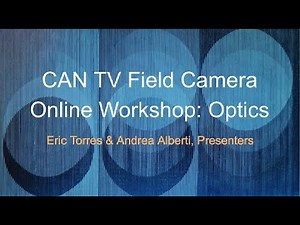 Field Camera Optics Webinar