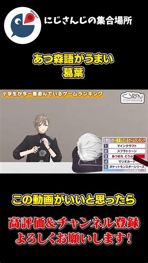 小学生の流行っているものクイズであつ森語がうますぎる葛葉【にじさんじ】【切り抜き】