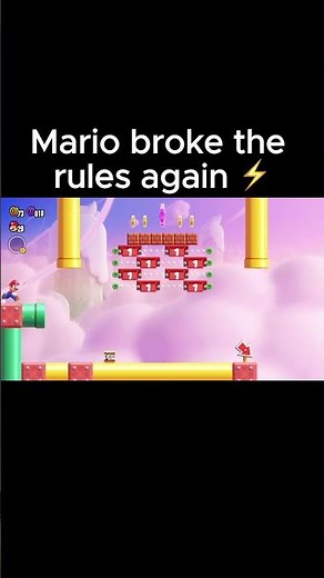 Mario: Who needs the POW block anyway? 😎 #mario #nintendoswitch #nintendo