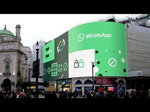 Private Messaging Takes Over Piccadilly Square in London | WhatsApp
