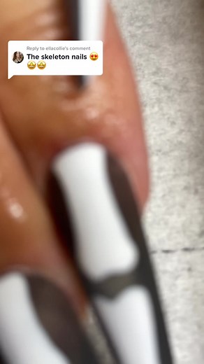 Replying to @ellacollie #witchfinger #witchfingernails #nails #nailart #luxapolish #luxaaf #naildesigns #gelx #gelxnailtech #nailtech #longnails #stilettonails #xlongnails #handpainted #handpaintednailart #bones #bonenails #nailtutorial #spooky #spookynails #skeletonnails #spookyseason #halloween #halloweennails #witchyvibes #witchnails #mattenails #nailinspo #nailinspiration #nailvideos #nailtutorial #tutorial #fyp #foryou #foryoupage