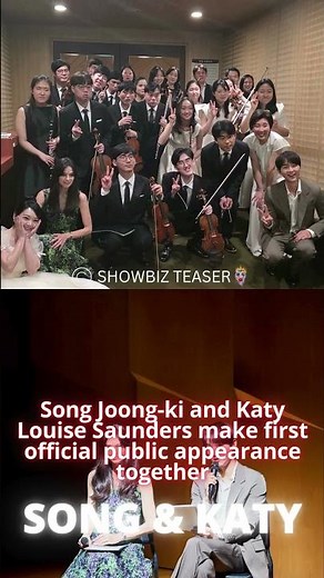 Song Joong-ki and Katy Louise Saunders make first official public appearance together
