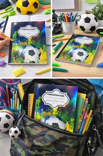 Wide Ruled Composition Notebook Soccer Theme Notebook for Boys. Name Constumization Avaliable - Etsy