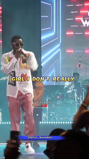 Kizz Daniel Lie Lyrics Video | Afrobeat Live Performance
