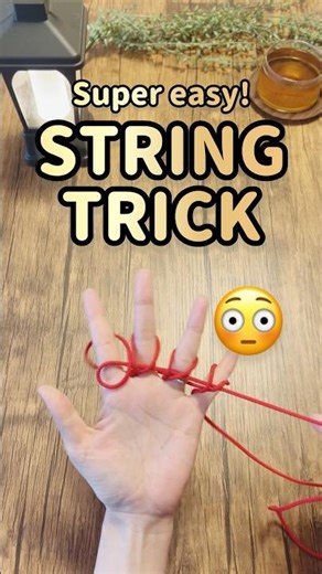 【Anyone Can Do This String Trick! 😱】簡単あやとりマジック#cat's cradle #String figure #あやとり