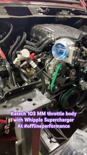 Katech 103 MM throttle body with Whipple Supercharger #offlineperformance #sundayfunday