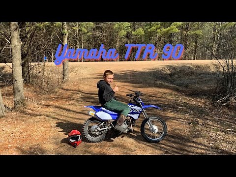 Yamaha TTR90 Dirt Bike - Start up & woods ride