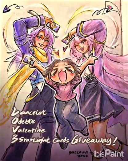 20251226fri LOV3 Lancelot Odette vday couple | 1min ibisPaintX speedpaint process fanart