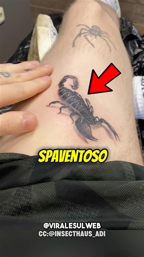 HE GETS EVERY INSECT TATTOOED😱 #shorts