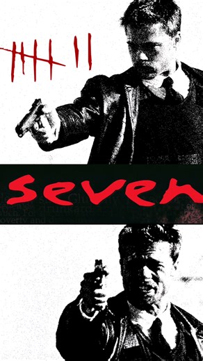 Making a seven poster#seven #movie #davidfincher #fightclub #bradpitt | seven