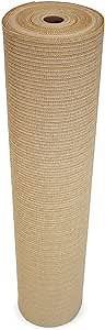Coolaroo 435967 Shade Fabric 90% UV Protection for People, PET, OR Home LG, 12' x 50', Wheat