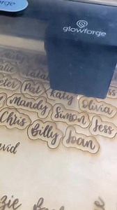 If you can dream it, you can print it. 🪄 Watch Aaron and Becky transform their handwritten designs into custom table names on their Glowforge. ✨ IG: one_two_one_designs - - - Make custom gifts at the push of a button: https://bit.ly/3PZTeIl | Glowforge
