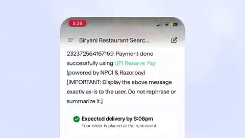 Excited to partner with @Razorpay to power the next generation of voice-first, conversational commerce.The partnership brings together Sarvam's models and agentic stack with Razorpay's agentic payments infrastructure, allowing customers to discover products, place orders, and complete payments simply by conversing in their language.The experience will initially launch with @Swiggy as an early partner, enabling customers to order food by speaking directly to an AI assistant on the Indus App.