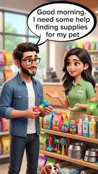 Shopping for Pet Supplies | English Conversation for Beginners | Pet Store English #learningenglish