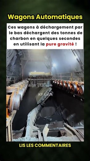 Des Wagons qui Déchargent des Tonnes de Charbon en Secondes avec la Simple Gravité ! 🚂💨