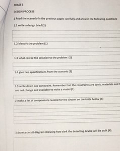 Phase 1: Design ProcessRead the scenario in the previous page... | Filo