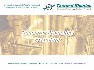 Submerge Circulating Crystallizer (SCC): Evaporative Crystallizer | Thermal Kinetics