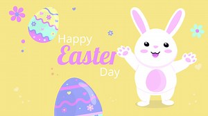 Free stock video - Motion graphic of flat easter instagram posts collection
