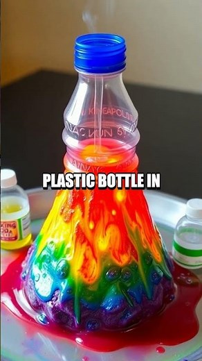 Baking Soda and Vinegar Volcano Experiment