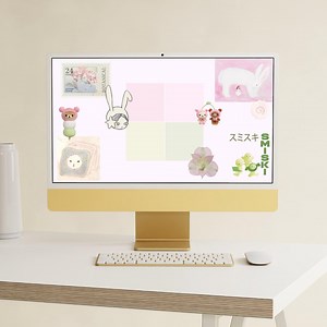 Pinterest Pastel Pink & Green Desktop Wallpaper - Etsy