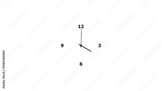 Minimalist clock face close up showing time passing with subtle hand movement hour. Clock face symbolizes time and precision. Minimal design reflects punctuality and measurement.
