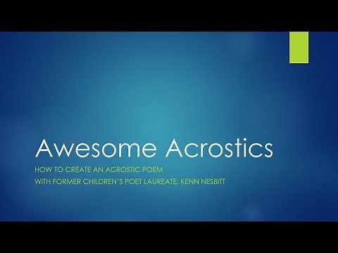 Awesome Acrostics