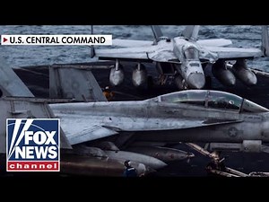 CENTCOM releases NEW footage of ‘Super Hornet’ jets as military weighs Iran options