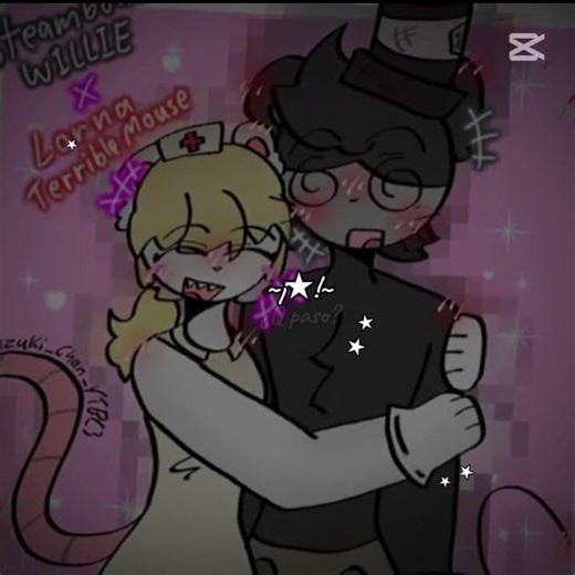 🐭🖤✨💗~STEAMBOAT WILLIE X LORNA TERRIBLE MOUSE~🐭🤍✨💗#edit