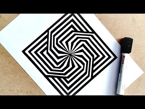 The Secrets of Op Art that No One Shares With you ! | op art tutorial | optical illusion drawing