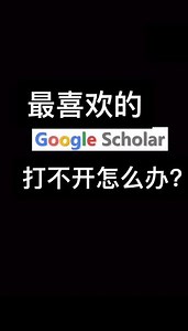 scholar打不开