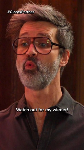 Only one thing to do with a @mythical mess… you’ve got to UNLEASH THE BLEACH! Mustard and relish stains gone thanks to Clorox Disinfecting Bleach! | Clorox