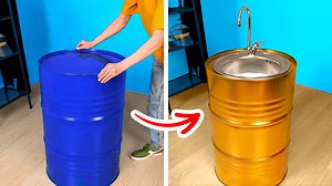 Barrels and canisters recycling ideas to turn your stuff into needful things: | 5-Minute Crafts Men