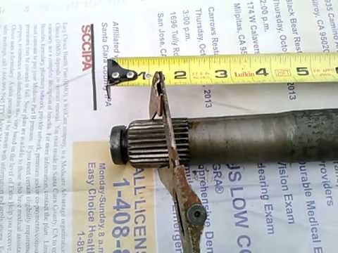 Ford Ranger 7.5 axle shorten and respline question MOV272