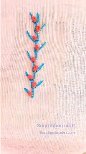 Easy handmade stitch for beginners #embroidery #shorts #shortsfeed