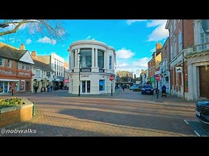 Ashford, England: A rail and shopping town. 4K Walk