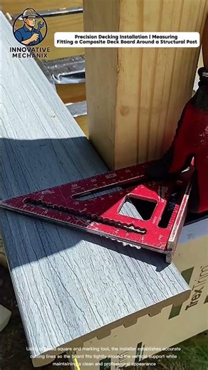 Precision Decking Installation | Measuring and Fitting a Composite Deck Board Around a Structural