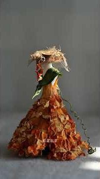 Woven Petals, Fading Graces: Watching the Natural Decay of Floral Couture#flower#fairy#petal#diy