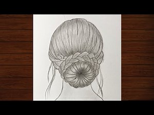 How to Draw a Braided Bun Hairstyle | Easy Drawing Tutorial for Beginners