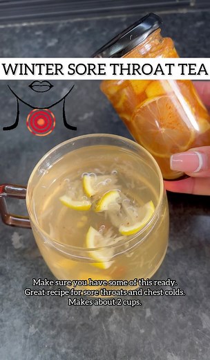 Winter Sore Throat Tea Recipe for Cold Relief